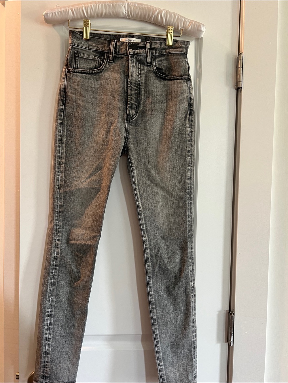 Moussy Gray Skinny Jeans